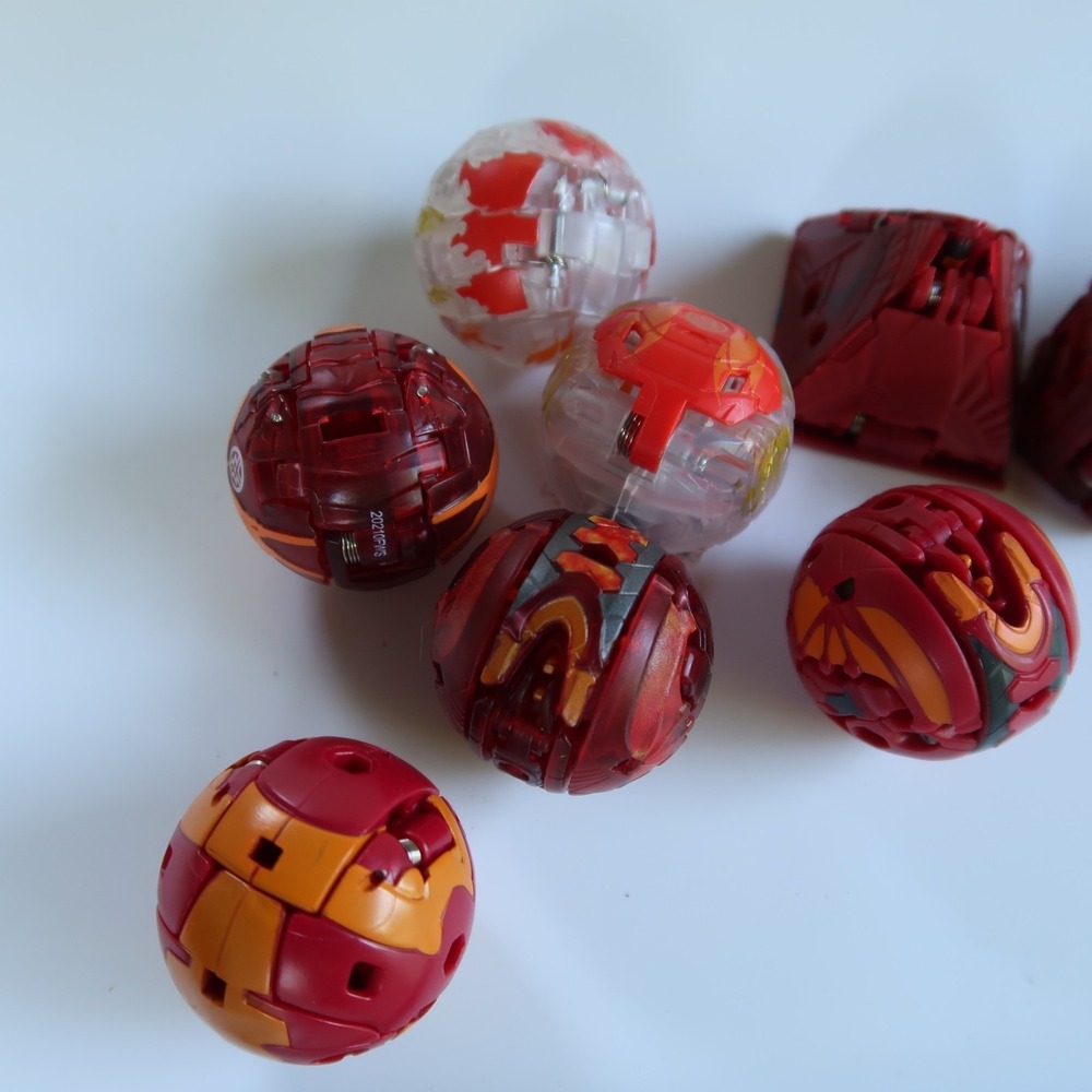 Lot Of 9‎ Red faction Bakugan Brawlers Armored Alliance Geogan Talan GeoForge